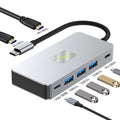 multi-screen mst displaylink three-display dual high-definition gigabit network card type-c usb3.2 docking station