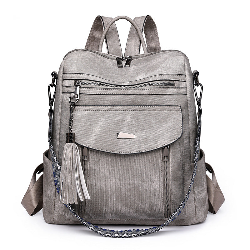 Spring 2024 Cross-border Trend PU Ladies Bag Ladies Backpack Multifunctional Backpack Wholesale