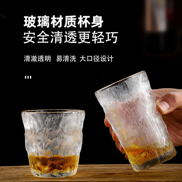 Glacier pattern glass Internet celebrity ins wind creative water cup beer beverage coffee cup home gift cup