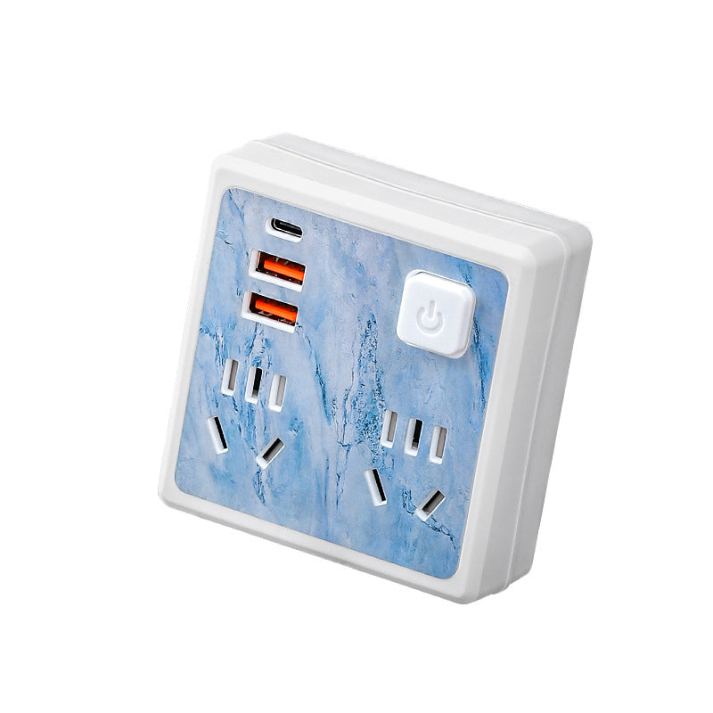 86-type slim converter socket multifunctional wireless extension strip panel usb fast charging multi-outlet cute plug