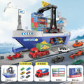 new giant cargo ship children's alloy car container set storage toys large ship model wholesale