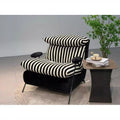 Leisure chair living room sofa chair balcony single chair italian normcorecasual chair first layer cowhide down soft chair