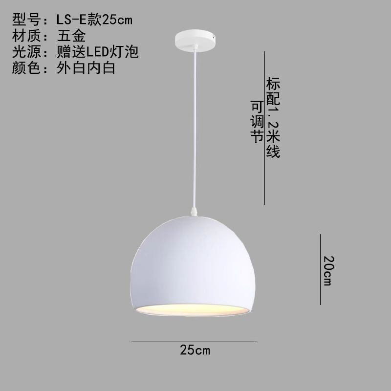 Minimalist industrial black projector light - retro creative restaurant, cafe, bubble tea shop, hot pot restaurant - unique pot lid pendant lamp