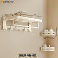 Cream style towel rack, punch-free bathroom towel rack, bathroom pendant five-piece set, bathroom toilet