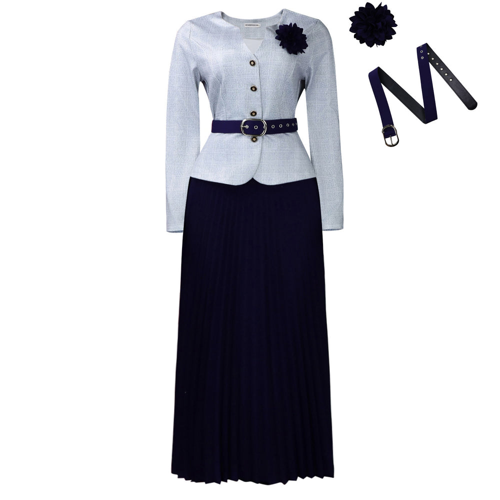 C8646export women's clothing cross-border autumn and winter new arrival european and american clothing fashion eleganteleganceoutwear skirt suit