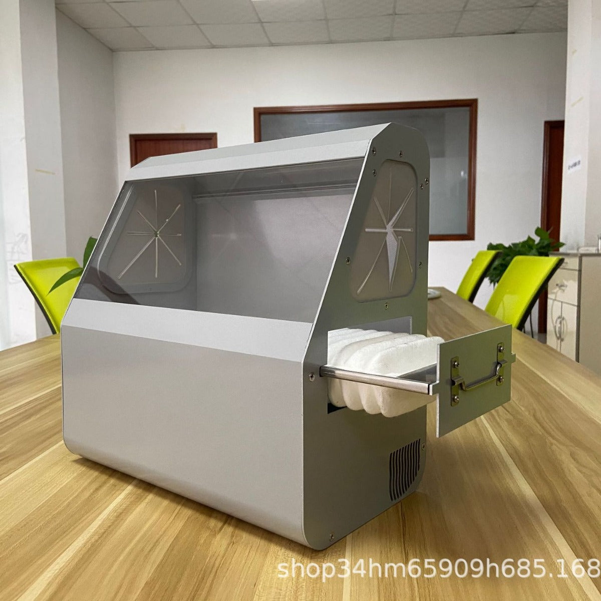 Dental sandblasting gun dental scaling machine special negative pressure suction system aluminum alloy dust box aseptic medical care