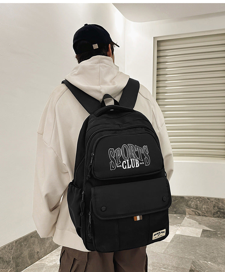 2025 new american style sports backpack - high capacity, multi-functional, wear-resistant, scratch-proof, water-repellent - perfect for students, travel, and school