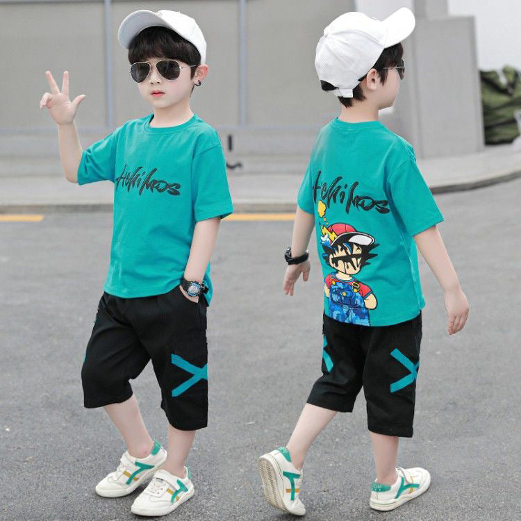 Trendy boys' summer outfit set:  new collection for older kids - stylish and cool