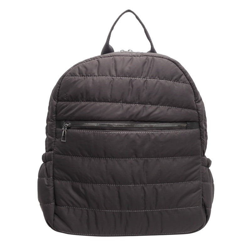 2024  new cotton clothes backpack Korean version embroidered thread backpack large capacity student schoolbag commuting leisure women's bag