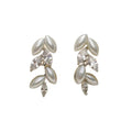 Super flash full zirconium leaf tassel earrings for women niche styleclassyelegant earrings elegancecasual earrings earrings wholesale
