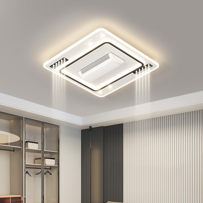 [Strict Selection] 2025 New Full Spectrum Bladeless Fan Light Ceiling Fan Light Eye Protection Integrated Ceiling Light with Fan
