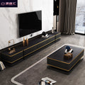 Accessible luxury slate tv cabinet coffee table modern casual living room for home creative small apartment scandinavian telescopic tv cabinet