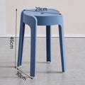 Plastic stool thickenedfor home dining table cooked rubber stool casual high stool scandinavian living room backrest square round windmill new