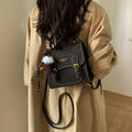 Vintage preppy backpack for women - 2025 new trendy versatile shoulder bag - student schoolbag, commuter bag, and casual bag