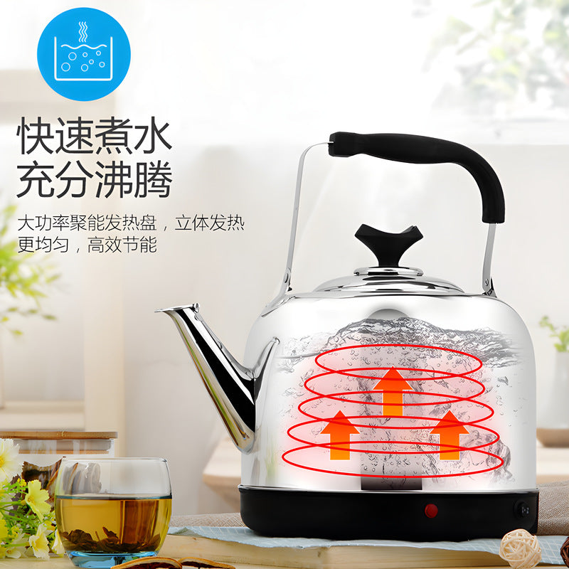 Stainless steel water kettle electric heating sound kettle electric water kettle for home elderly water boiling electric water kettle water boiling automatic power off