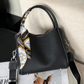 Vegetable basket women's bag imported first layer cowhide new arrival2024korean ladieswear bag satchel bucket bag work clothing bag