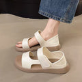 women's flat sandals, trendy and versatile, perfect for summer casual wear. non-slip, solid color, comfortable, lightweight, and available for wholesale