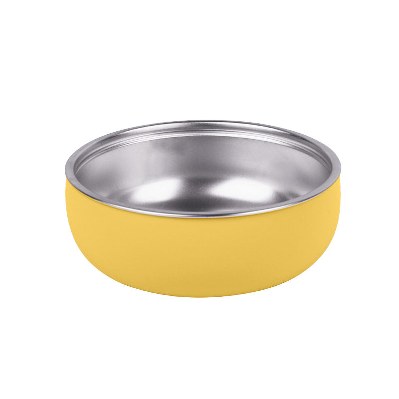 Factory new baby silicone stainless steel tableware set creative product 304 stainless steel children's silicone tableware bowl