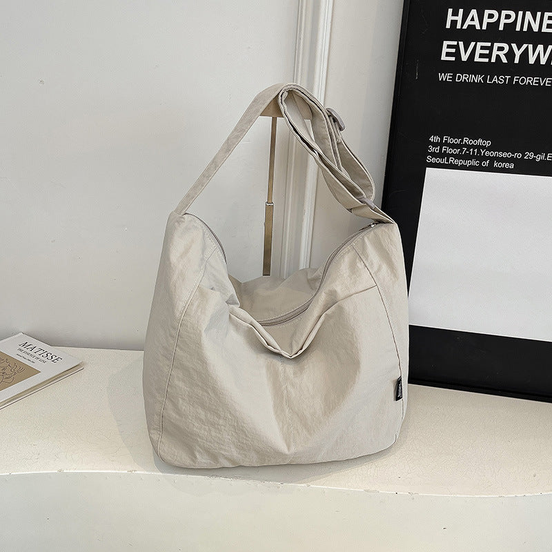 Cross-border casual tote bag women's 2025 new fashionable versatile shoulder messenger bag large-capacity class commuter bag