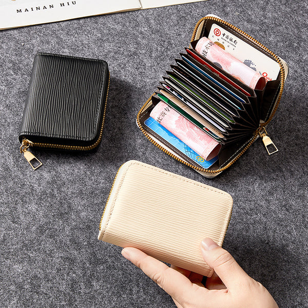 Card bag, zipper bag, anti-degaussing certificate bag, exercise certificate, bank card storage bag, mini unisex wallet card holder.