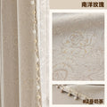 Chenille south sea rose blackout jacquard curtains - premium living room & bedroom light luxury - wholesale from shaoxing keqiao manufacturer