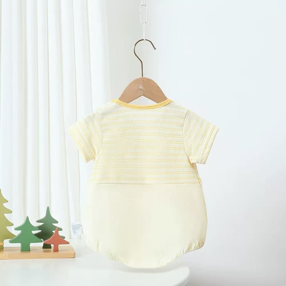 Baby summer romper - stylish cartoon one-piece outfit, lightweight summer clothes, bodysuit, newborn baby onesie