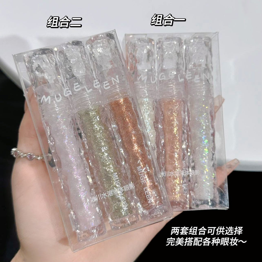 Glacier water soluble liquid eyeshadow a drop of tear pearl glitter powder sequins eye makeup aegyo sal super flash monochrome highlight eyeshadow liquid