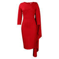 D331  foreign trade women's clothing  new arrival elegant solid color bodycon african plus size european and american dress