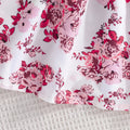 exclusive: kids' fashion solid color jacket & printed dress two-piece set - trendy pink collection