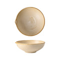 Japanese retro style kiln-change clay line pattern bowl - creative fruit bowl for home, restaurant, cooking, salad, and pasta