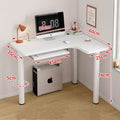 Bedroom corner desk - easy to place study table, corner office desktop computer desk, small home simple desk