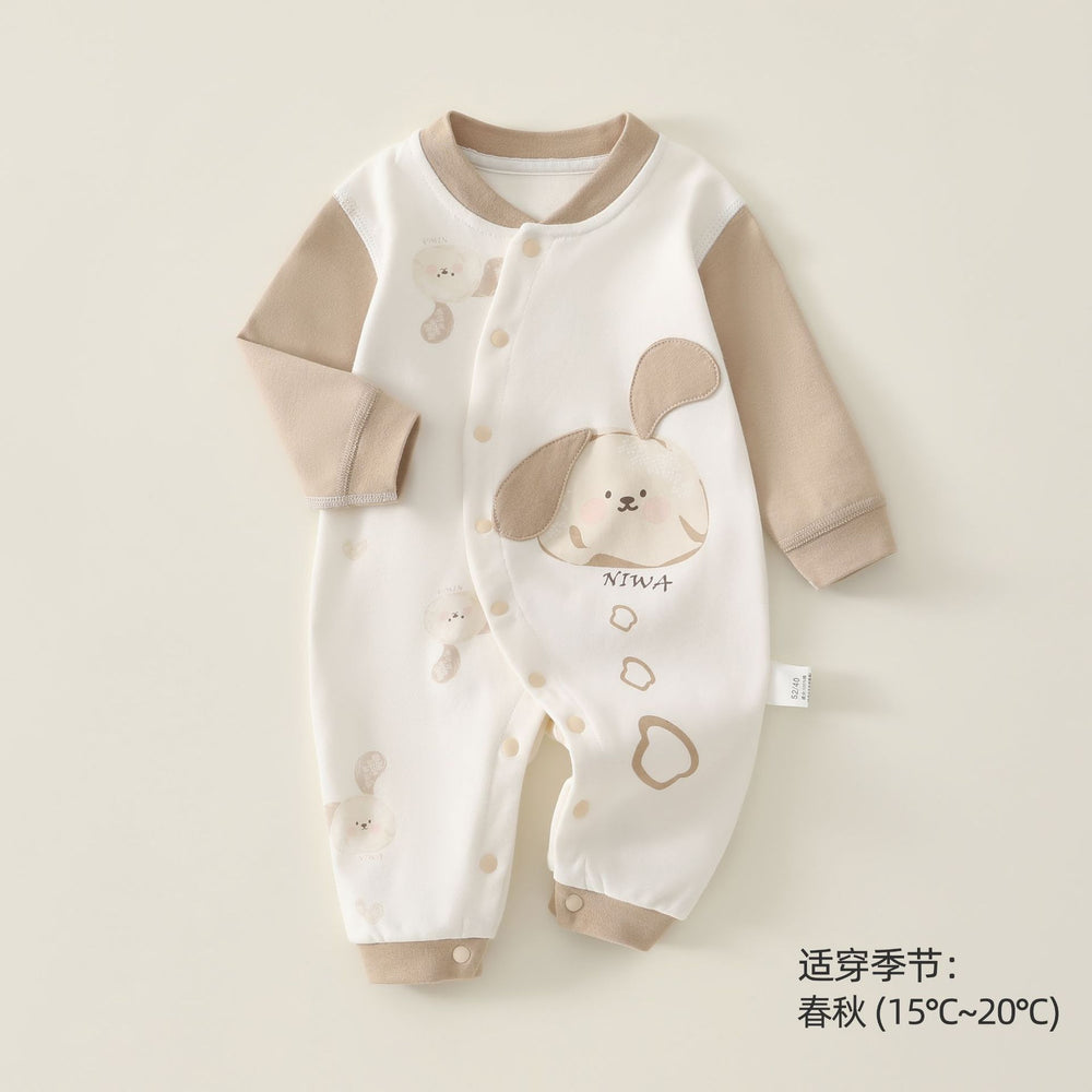 Babibele baby clothes long sleeves jumpsuit spring & fall pure cotton khaki rompers baby new arrival autumn clothes outwear