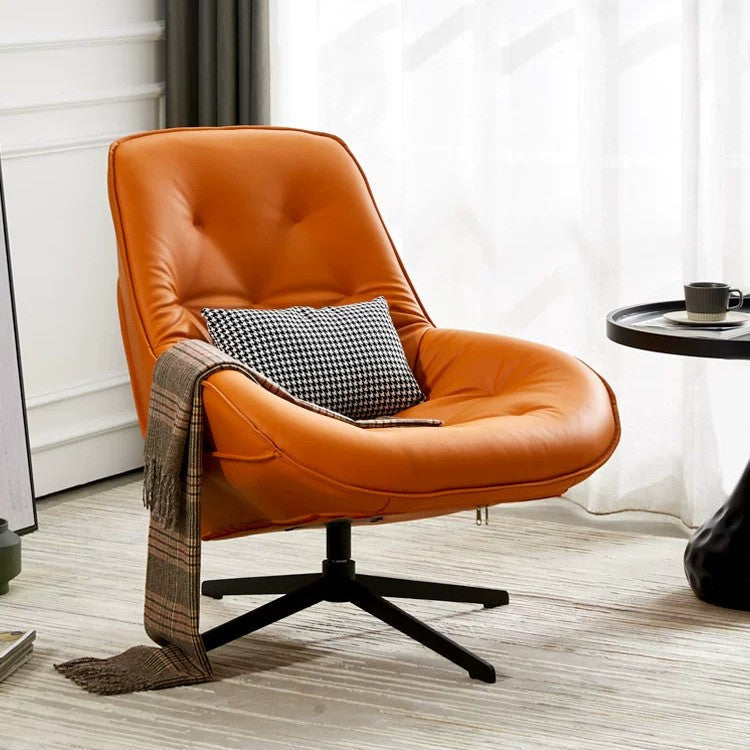 Luxury scandinavian swivel chair - perfect for balconies, living rooms, bedrooms, gaming, indoor & outdoor relaxation - lazy sofa with rotating reclining function