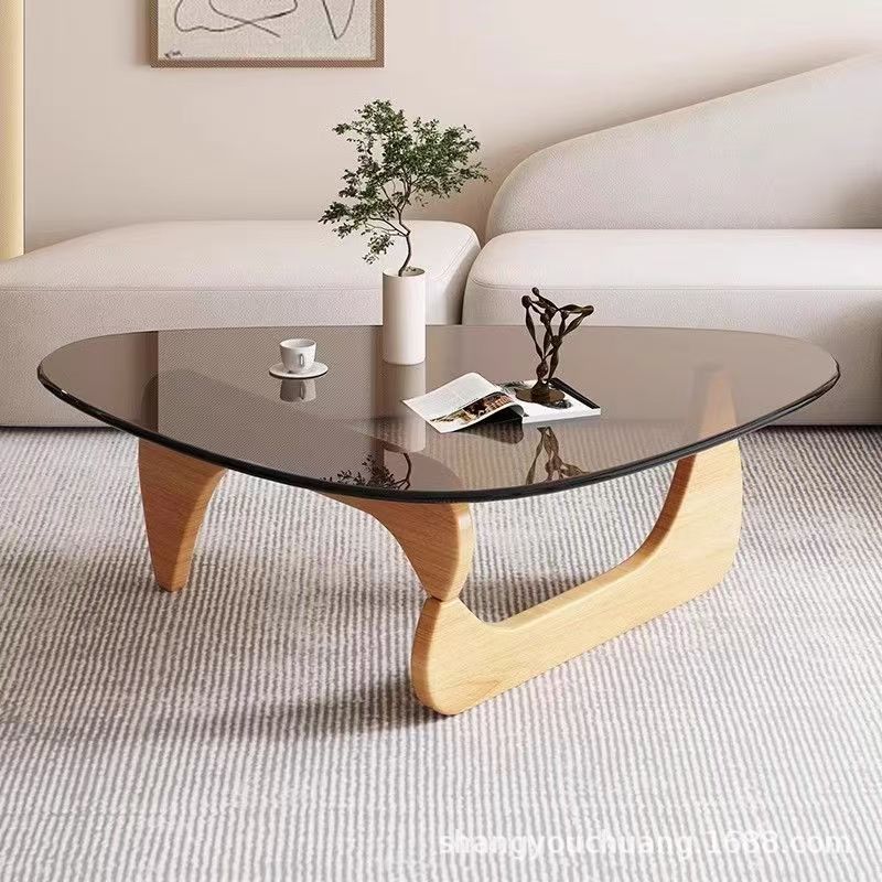 Glass coffee table for homesmall apartment modern casual small table scandinavian creative living room special-shaped export simple tea table