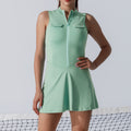 new arrival fitness sports tennis wear suit breathable high elastic running tennis pants skirt two-piece set badminton wear