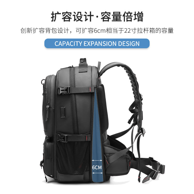 Source factory customized new backpack men's large-capacity travel bag outdoor business trip Oxford cloth backpack men's