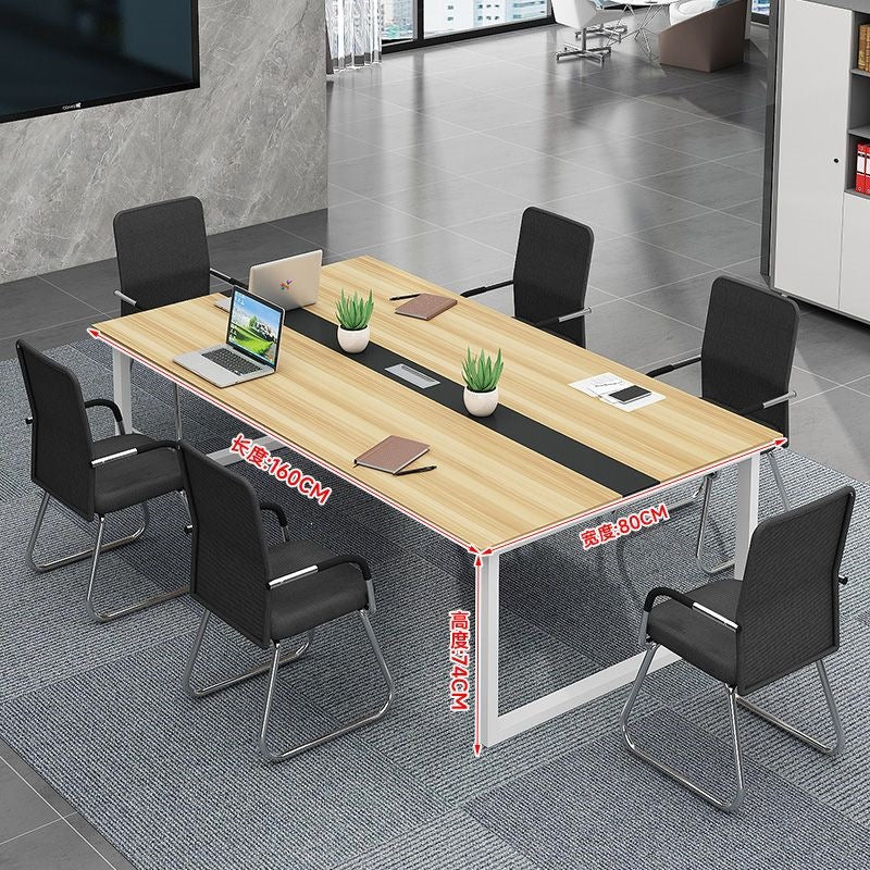 Conference table long table minimalist modern office desk and chair set conference room bench table workstation training station employee desk