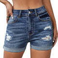 Amazon denim shorts: new, stylish, versatile, and chic high-waisted ripped and rolled hem jeans for work and casual wear