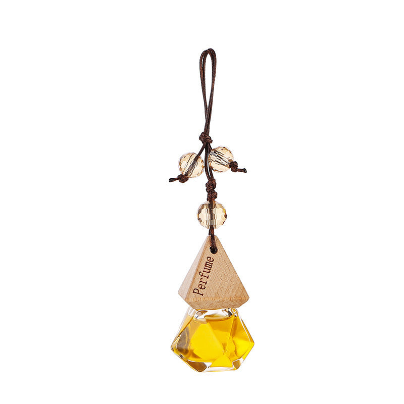 Car perfume rearview mirror aromatherapy pendant car odor removal fragrance car pendant long-lasting light fragrance air freshener