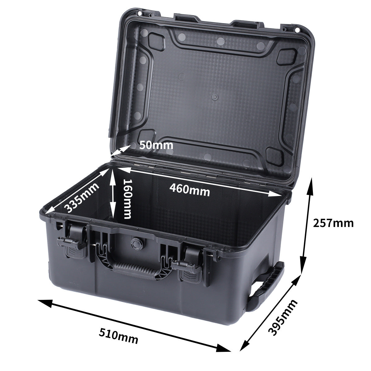 Customized safety box protective box, plastic toolbox trolley box toolbox equipment box trolley toolbox industry