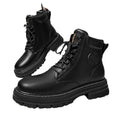 Men's safety boots - spring collection: durable, wear-resistant construction boots for work sites, waterproof, slip-resistant, hiking, and outdoor activities