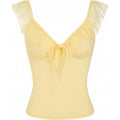 Amazon fashion short-sleeved rufflesshirtsummernew arrivalv necksweetshorttie backtops