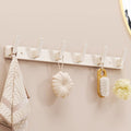 Wall-mounted over-the-door hook rack - no drilling required, adhesive hook strip for entryway, strong load-bearing capacity for clothes and hats