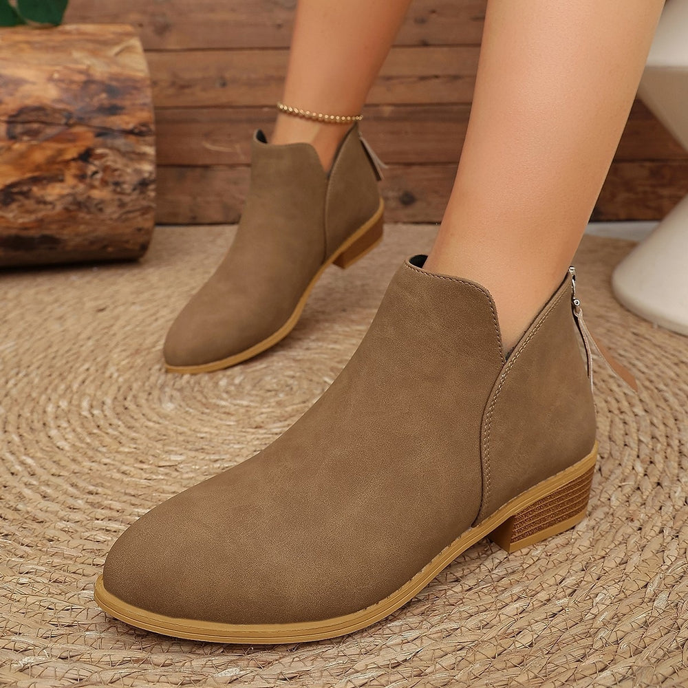 summer new arrival: plus size women's casual comfortable fashionable side-zip flats for wholesale
