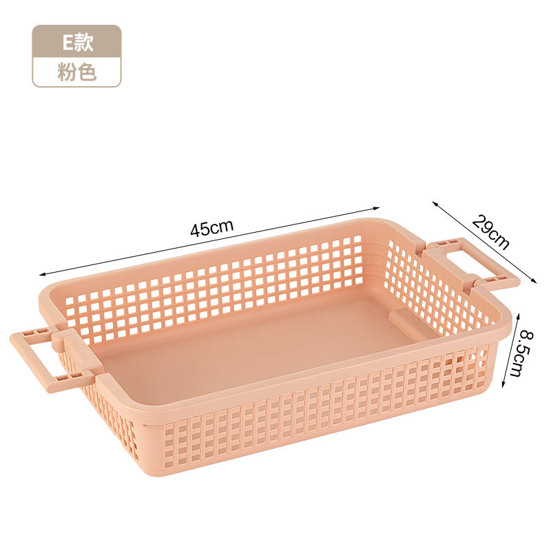 Kitchen Storage Basket Toy Sundries File Desktop Storage Basket Plastic Basket Dirty Clothes Bathing Storage Box Storage Basket