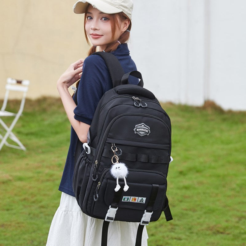 New Trend Junior High School High School Student School Bag High Value Large Capacity Backpack Fashion Casual Durable Backpack