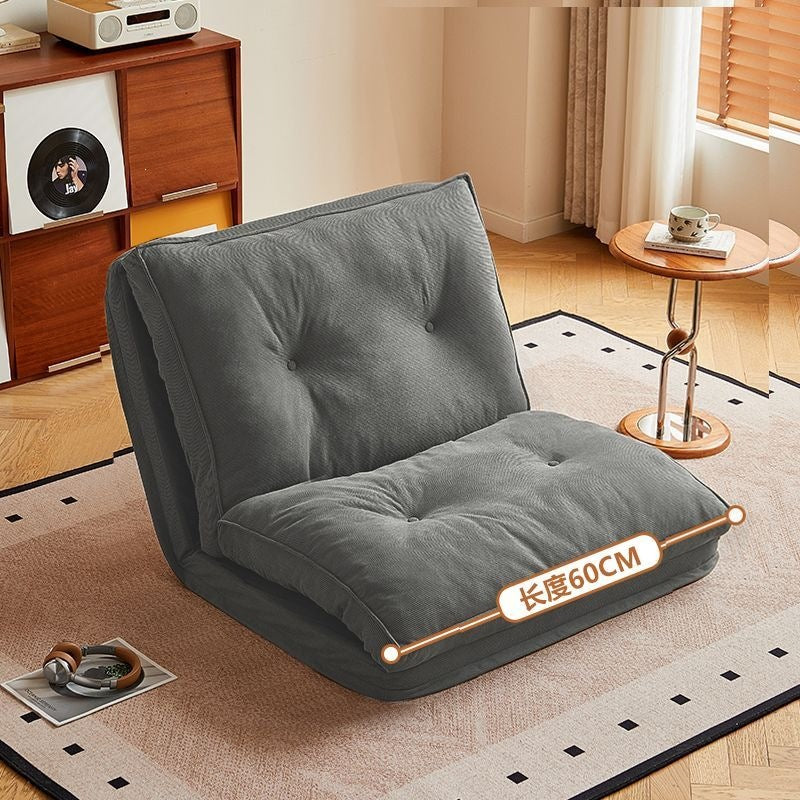 Lazy sofa bed living room dual-purpose single sofa small apartment for home cream style reclining and sleeping foldable sofa bed