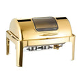 Gold-plated stainless steel buffet warming cabinet - commercial warming oven for hotel breakfast buffets