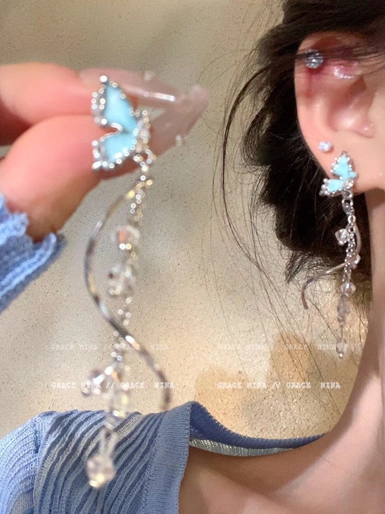 2025 hot-selling luxury-inspired pearl and floral earrings: korean-style tassel, high-end, fashionable, and elegant studs and dangles