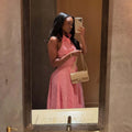 European and american cross-border women's fashion:  summer new arrival - elegant, high-end, slim-fit, turn-down collar, high-waisted, sleeveless shirt dress
